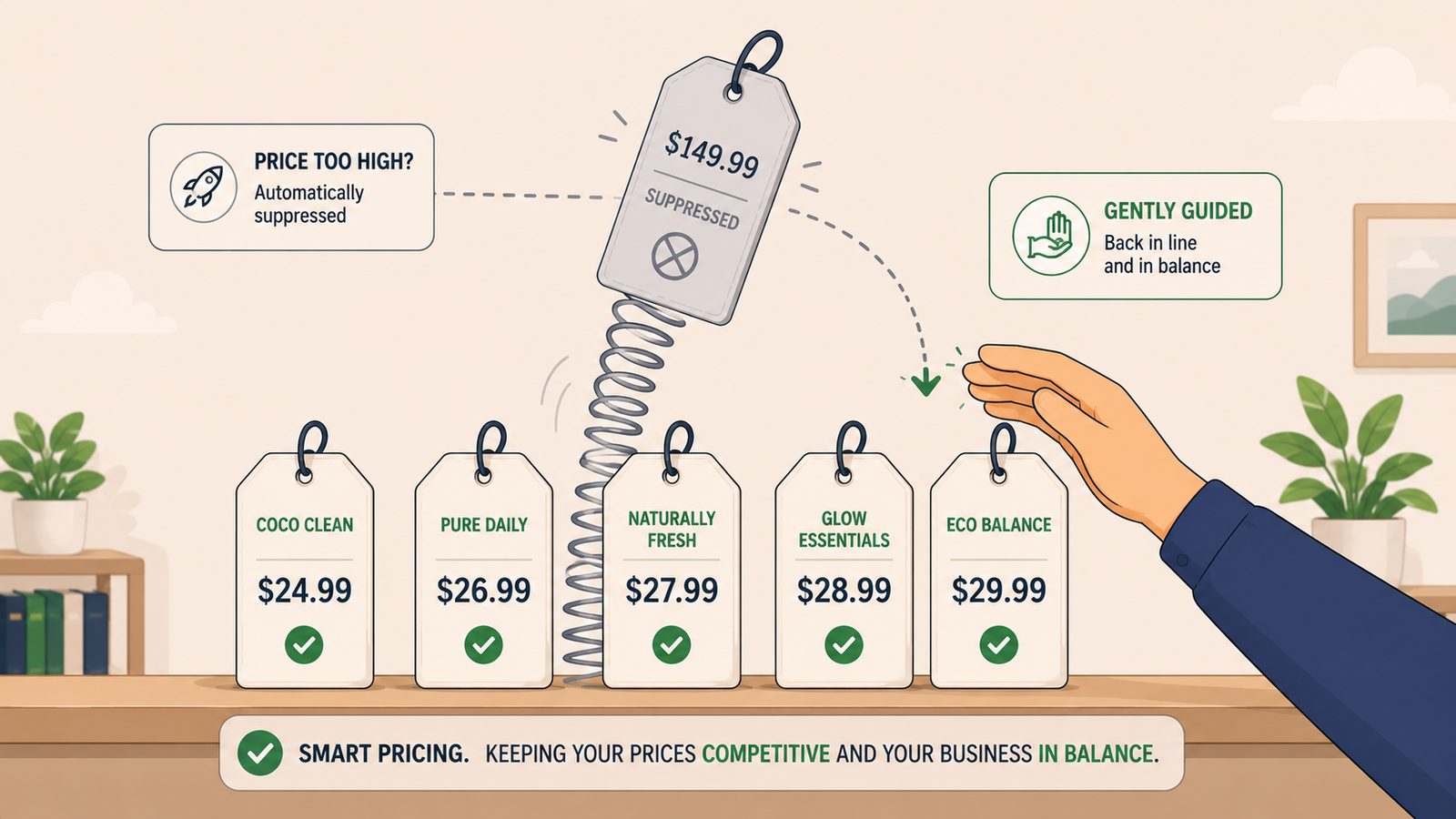 Illustration for the article Amazon Fair Pricing Policy Violation: Why Your Listing Was Suppressed