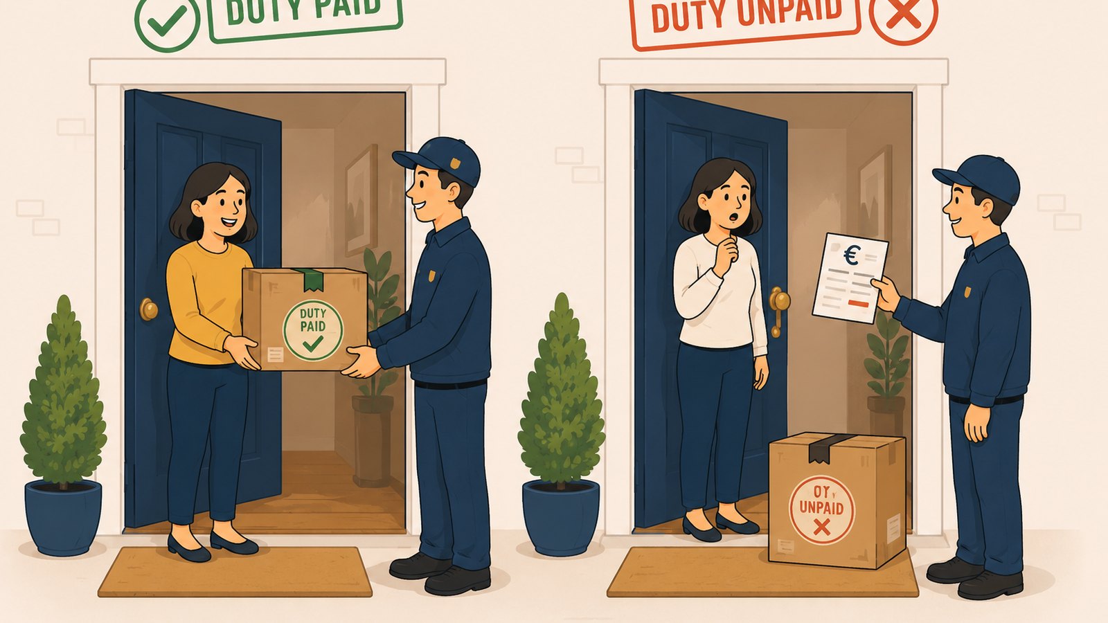 Illustration for the article DDP vs DAP: Which Shipping Model for Your EU Customers