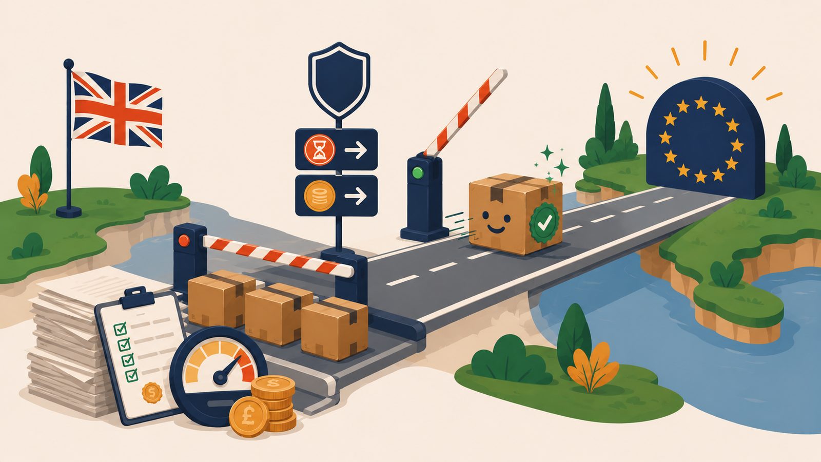 Illustration for the article IOSS and UOSS Explained: What UK Sellers Need to Know Post-Brexit